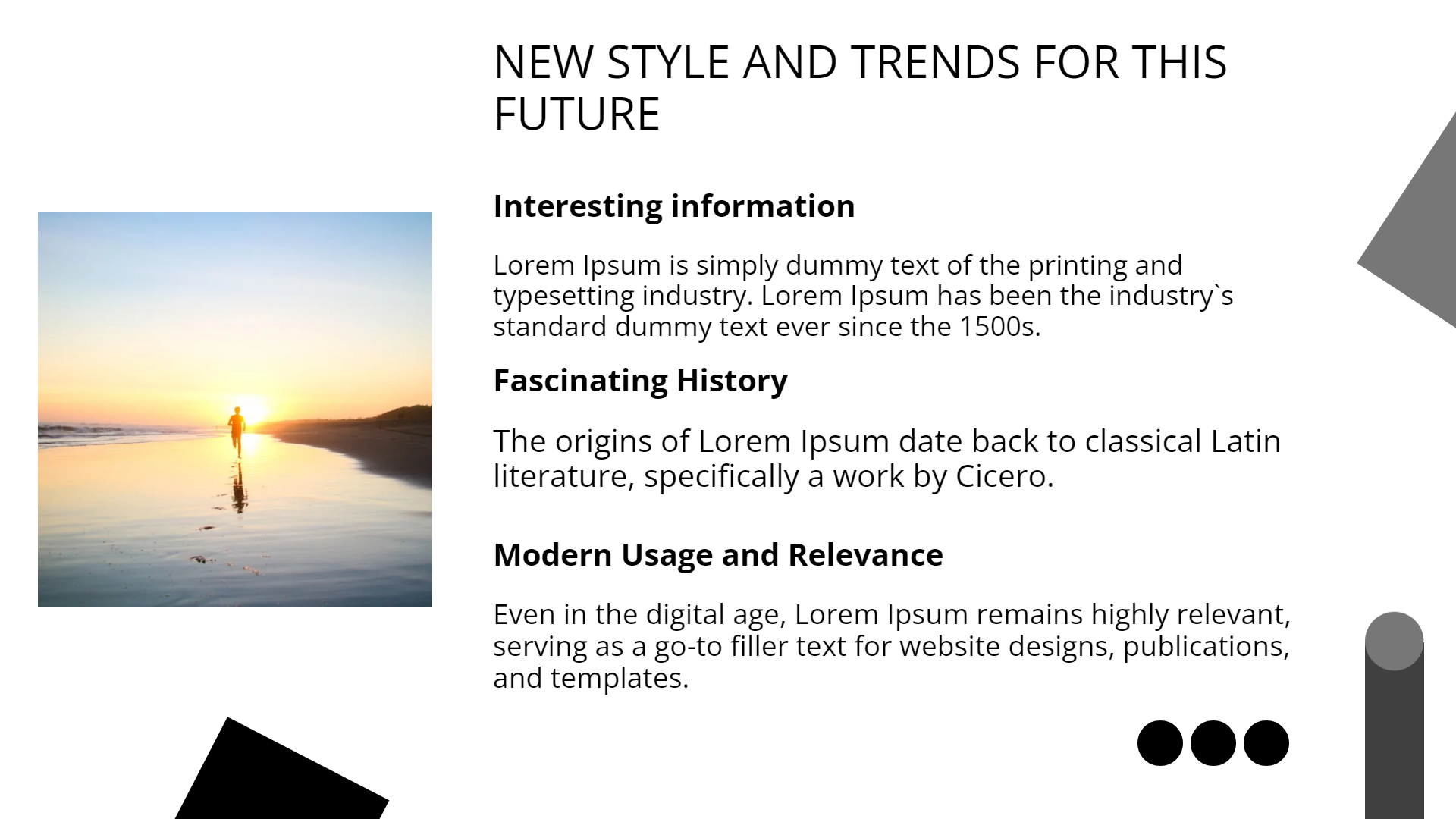 Content_With_Image default presentation template - professional slide design preview