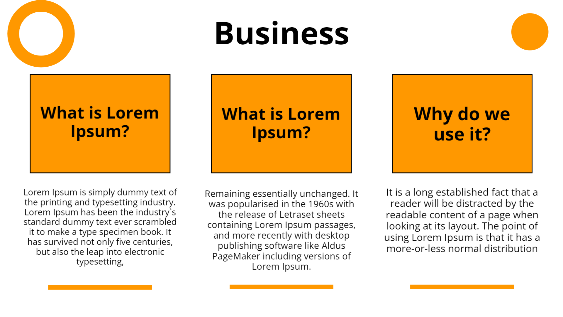 Three_Cards_Layout modern presentation template - professional slide design preview